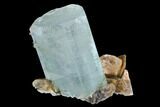 Phenomenal Aquamarine Crystal Cluster with Muscovite - Pakistan #97667-1